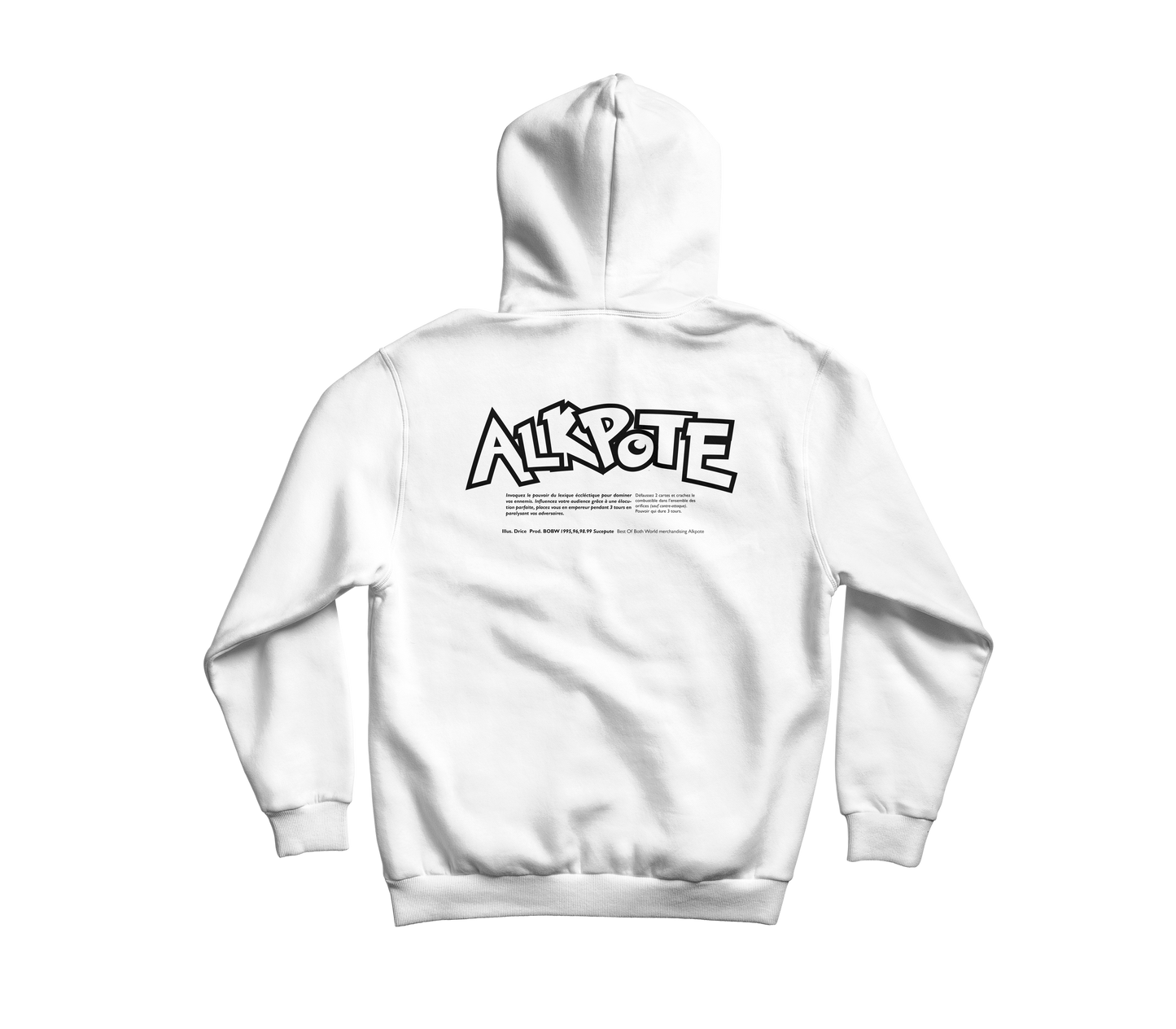 SWEAT SHIRT CAPUCHE "POKEPOTE JAP" | Blanc
