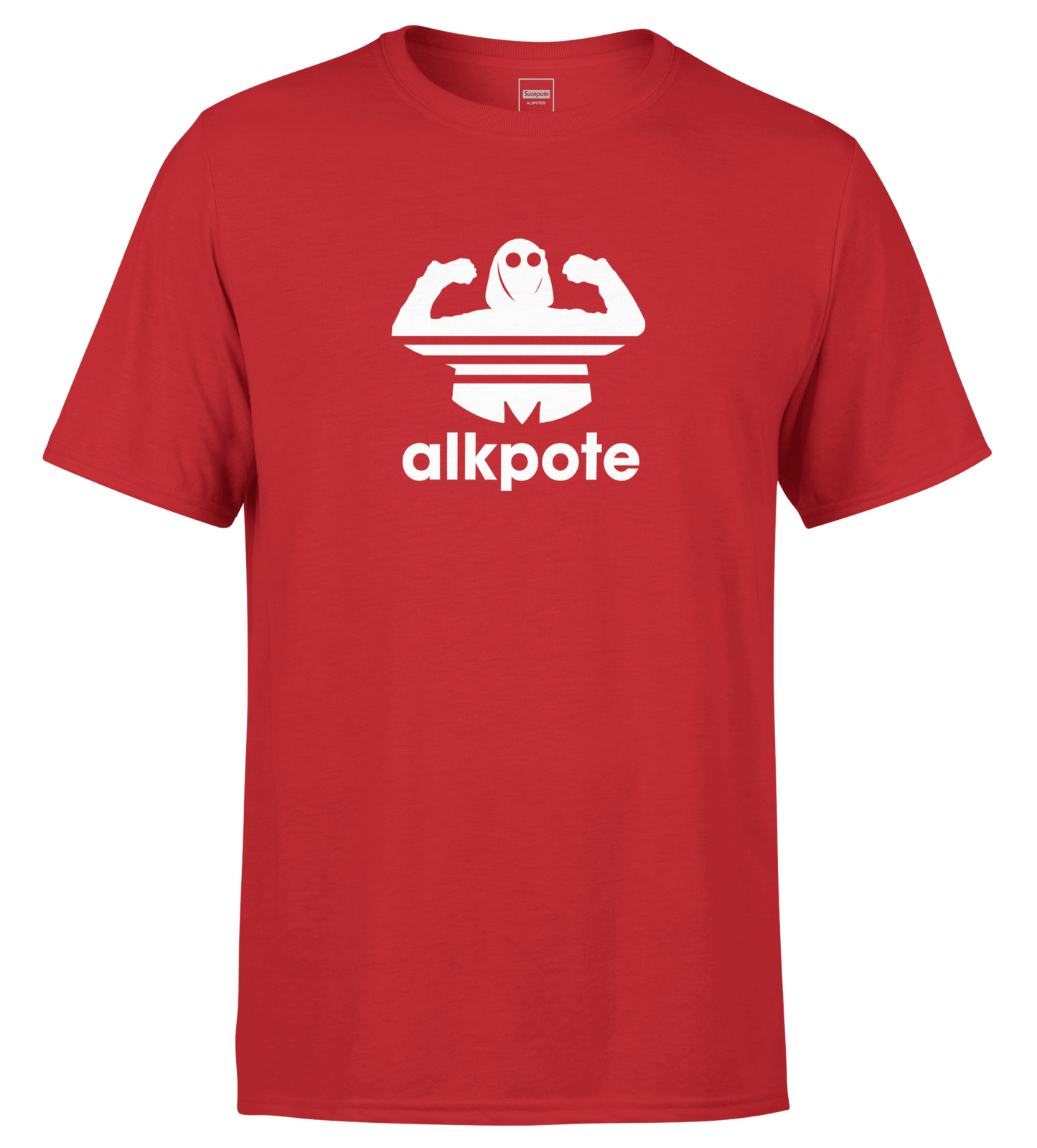 T-SHIRT MANCHES COURTES | "ALK ORIGINALS" - Rouge/Blanc