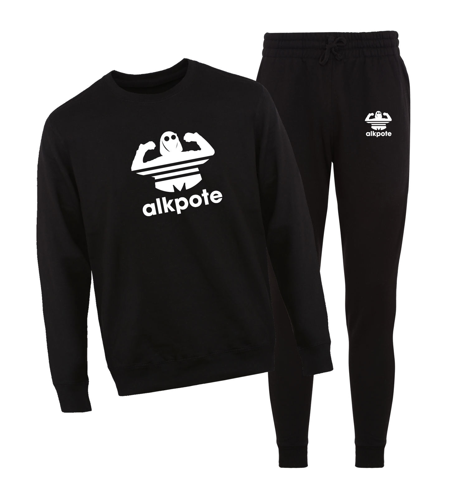 ENSEMBLE COL ROND | "ALK ORIGINALS" - Noir/Blanc