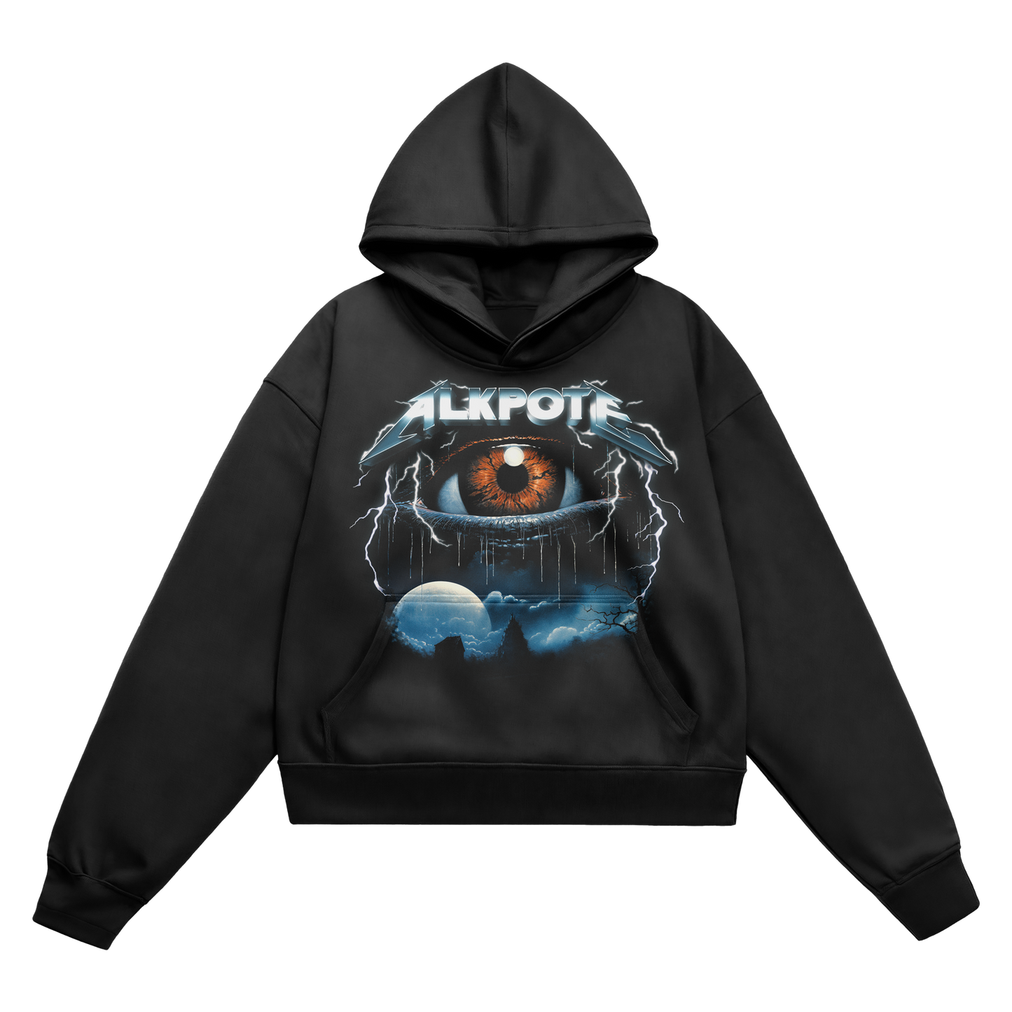 SWEAT-SHIRT CAPUCHE | "EYEKPOTE" - Noir