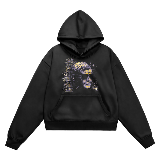 SWEAT-SHIRT CAPUCHE | "HELLKPOTE" - Noir