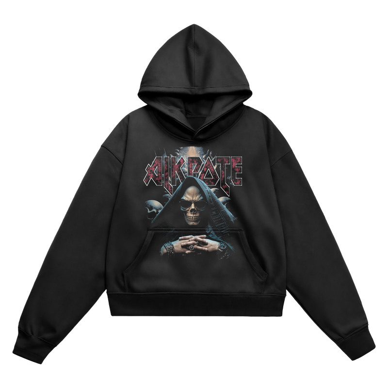 SWEAT-SHIRT CAPUCHE | "METALKPOTE" - Noir