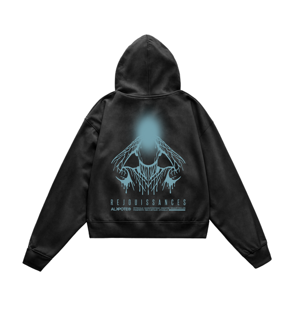 SWEAT-SHIRT CAPUCHE | "REJOUISSANCES" - Noir
