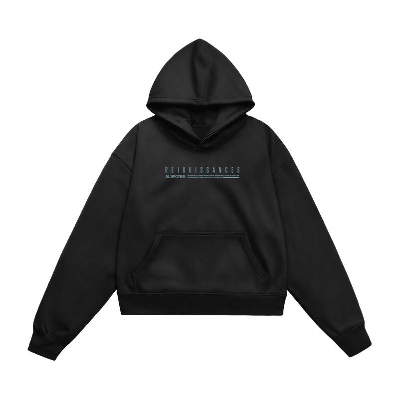 SWEAT-SHIRT CAPUCHE | "REJOUISSANCES" - Noir
