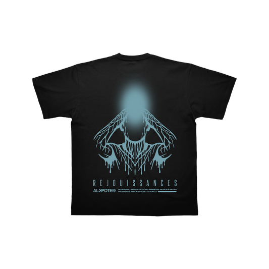 T-SHIRT MANCHES COURTES | "REJOUISSANCES" - Noir