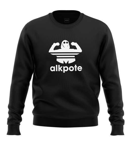 SWEAT-SHIRT COL ROND | "ALK ORIGINALS" - Noir/Blanc