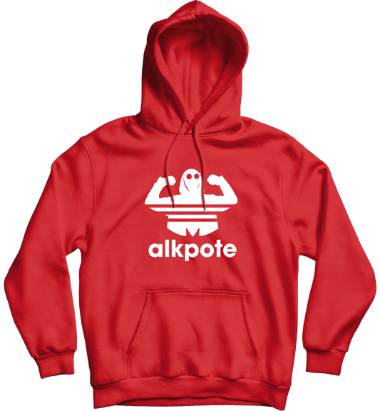 SWEAT-SHIRT CAPUCHE | "ALK ORIGINALS" - Rouge/Blanc