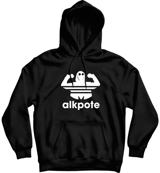 SWEAT-SHIRT CAPUCHE | "ALK ORIGINALS" - Noir/Blanc
