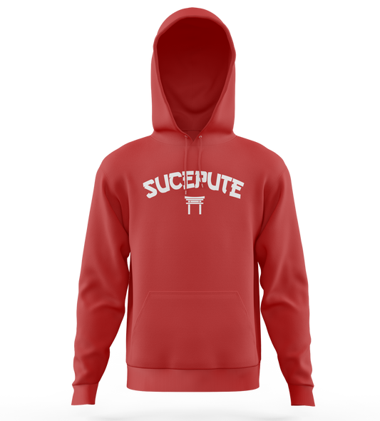 SWEAT-SHIRT CAPUCHE | "TEMPLE" - Rouge