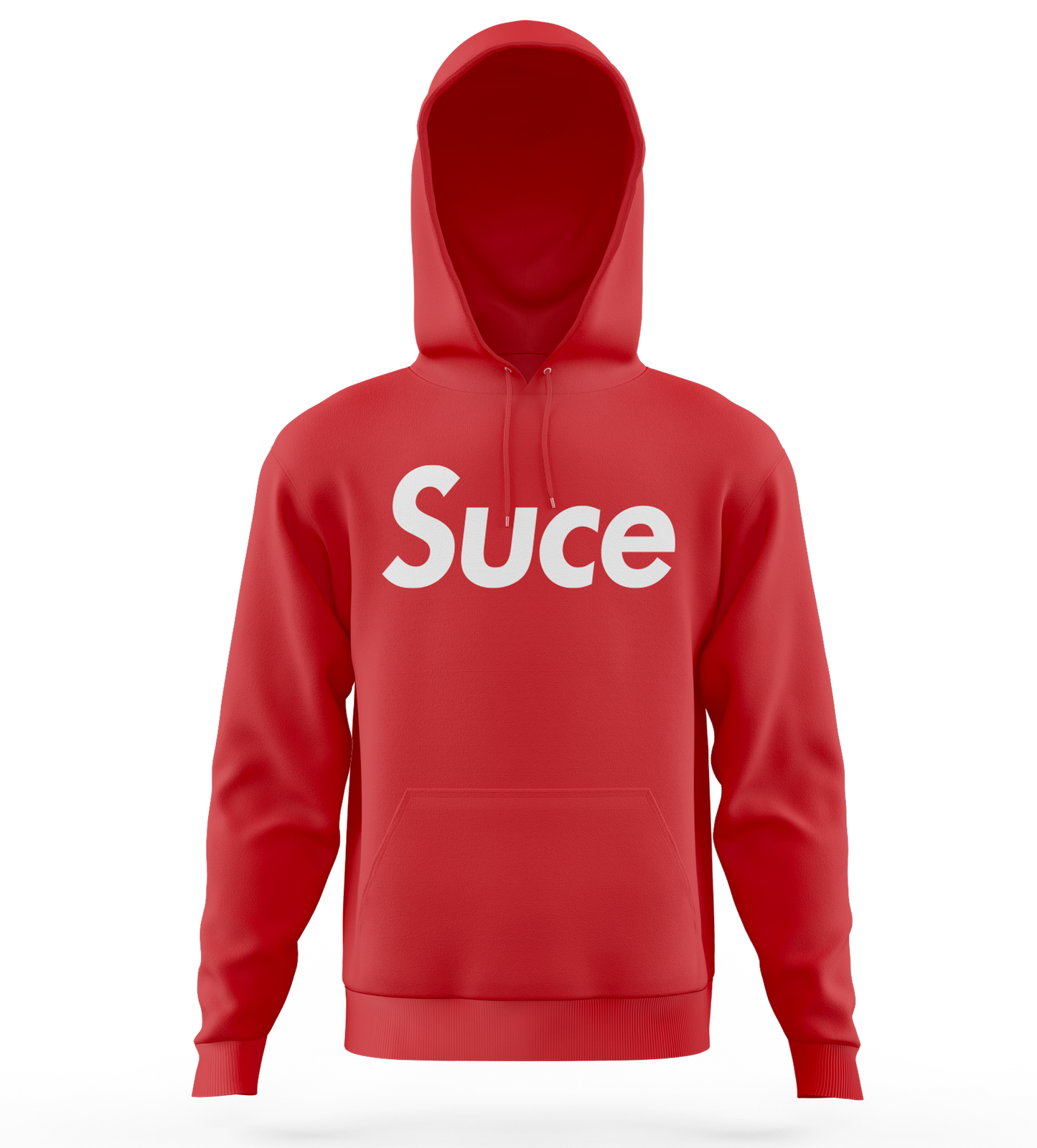 SWEAT-SHIRT CAPUCHE | "SUCEPUTE RECTO/VERSO" - Rouge