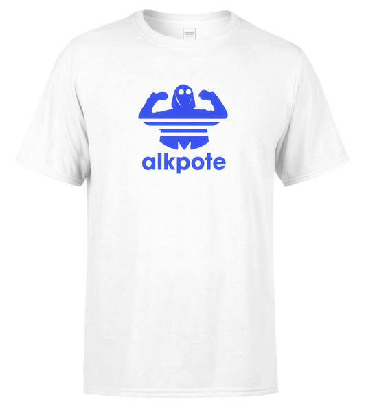 T-SHIRT MANCHES COURTES | "ALK ORIGINALS" - Blanc/Bleu