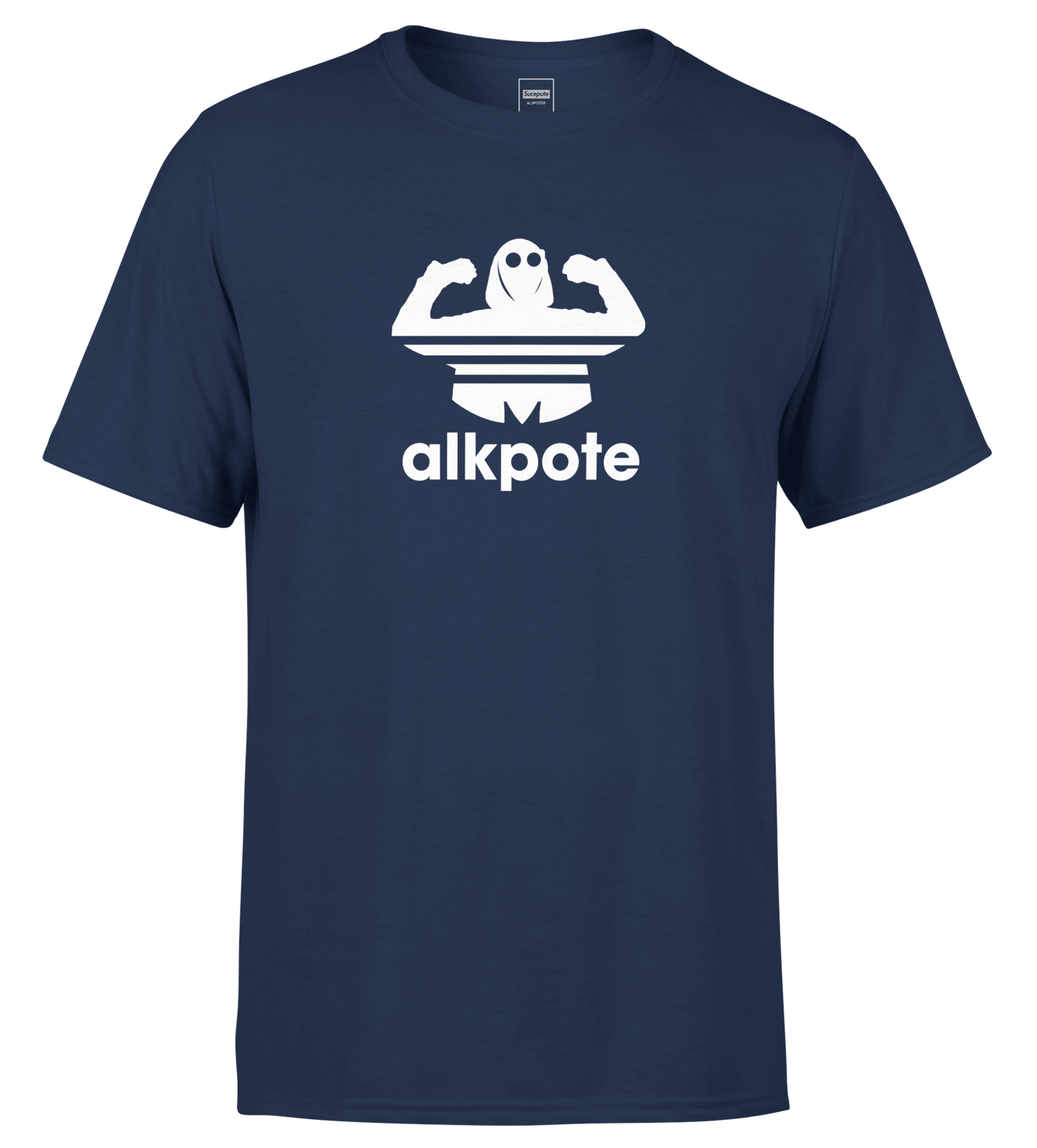 T-SHIRT MANCHES COURTES | "ALK ORIGINALS" - Marine/Blanc