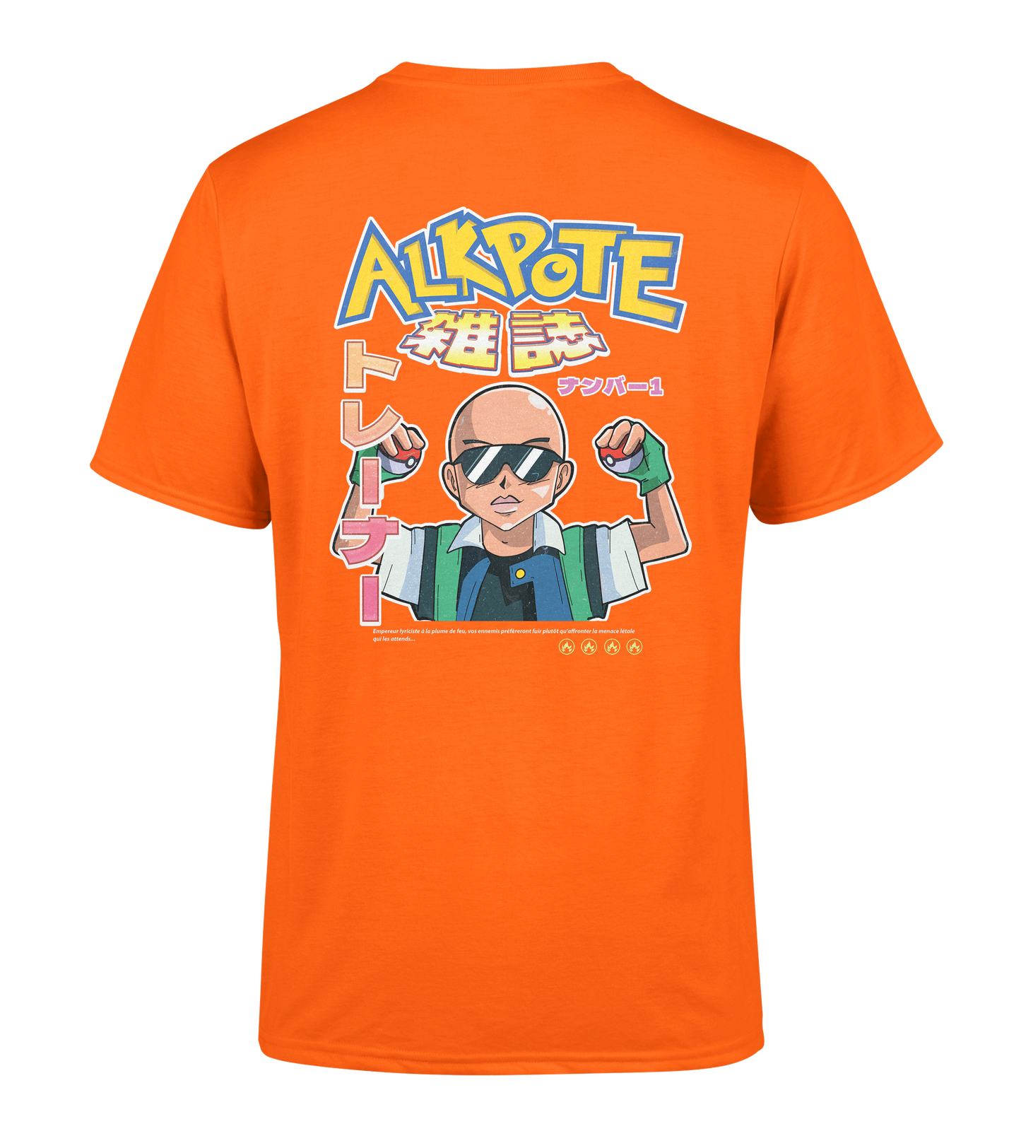 TSHIRT MANCHES COURTES "POKEPOTE" | Orange