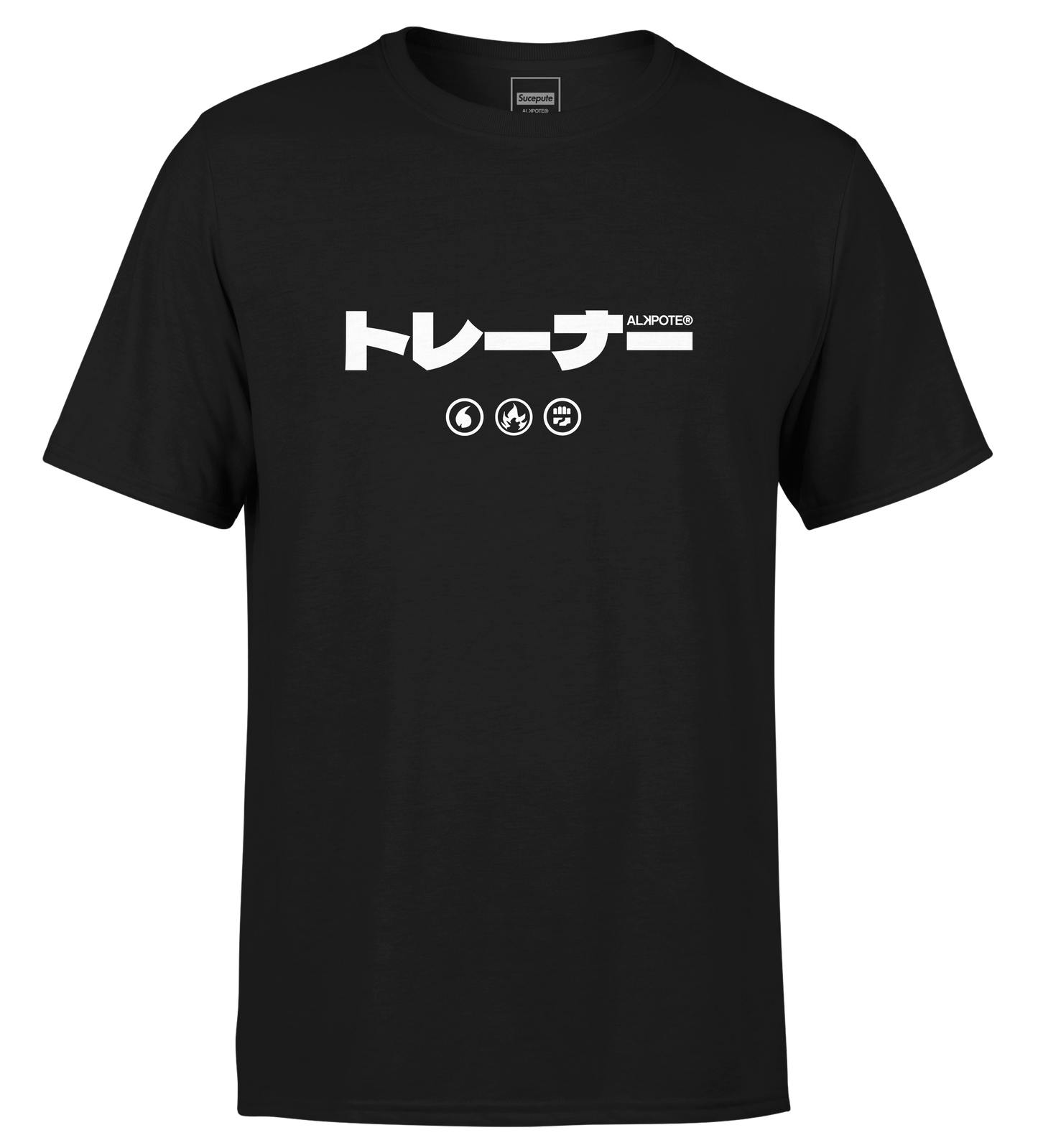 TSHIRT MANCHES COURTES "POKEPOTE JAP" | Noir