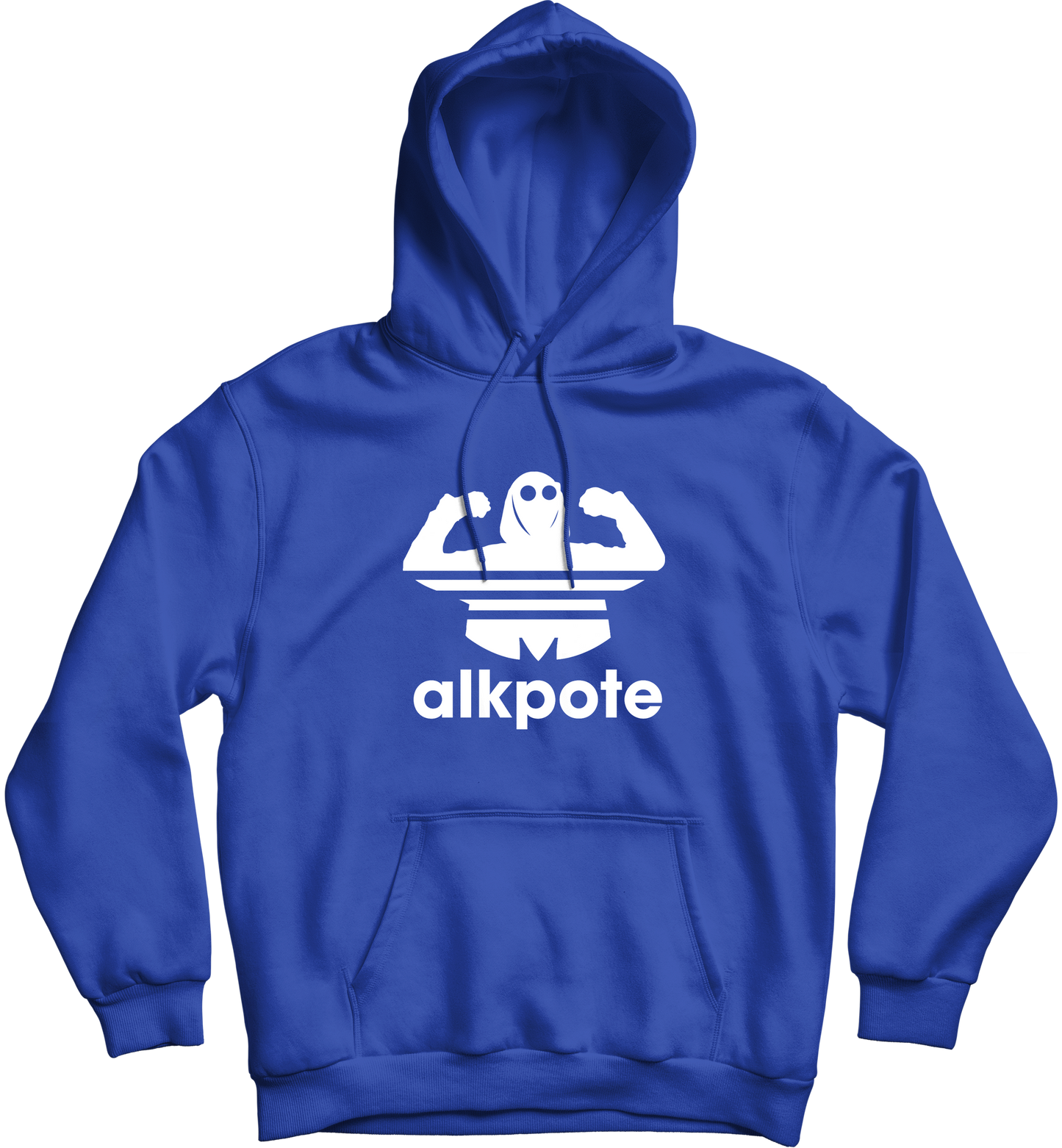 SWEAT-SHIRT CAPUCHE | "ALK ORIGINALS" - Bleu Royal/Blanc