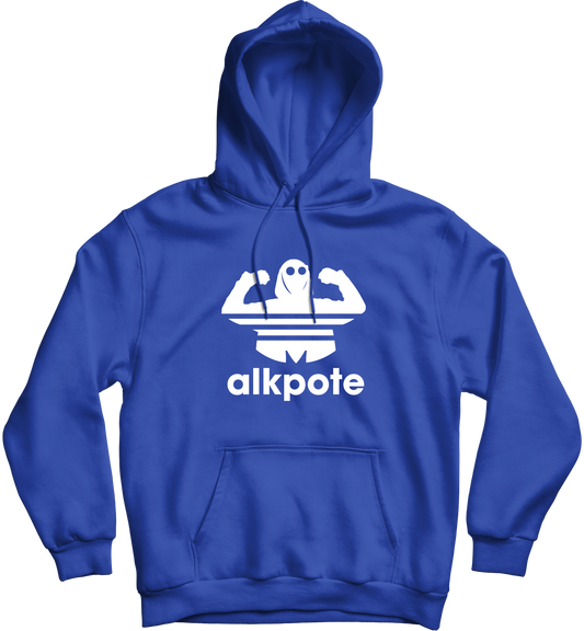 SWEAT-SHIRT CAPUCHE | "ALK ORIGINALS" - Bleu Royal/Blanc