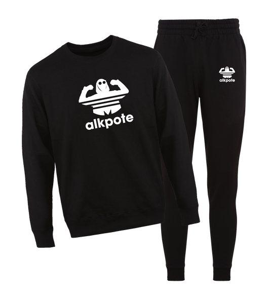 ENSEMBLE COL ROND | "ALK ORIGINALS" - Noir/Blanc