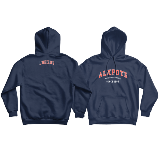 SWEAT SHIRT CAPUCHE "MULTISYLLABIQUE" | Marine