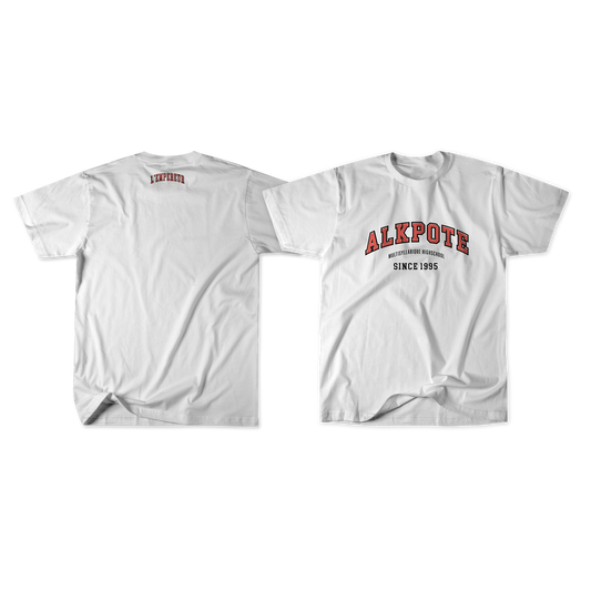 T-SHIRT MANCHES COURTES | "MULTISYLLABIQUE" - Blanc